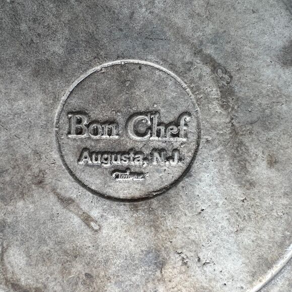 Set of 3 Bon Chef Scalloped Pewter 9" Dinner Plates Augusta NJ - Picture 6 of 7